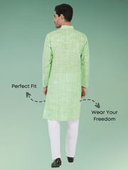 Green Khadi Kurta