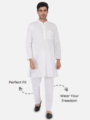 White Khadi Cotton Pajama