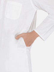 White Khadi Cotton Kurta