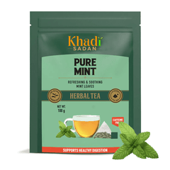 Khadi Sadan Pure Mint Herbal Tea - 100 Tea Bags