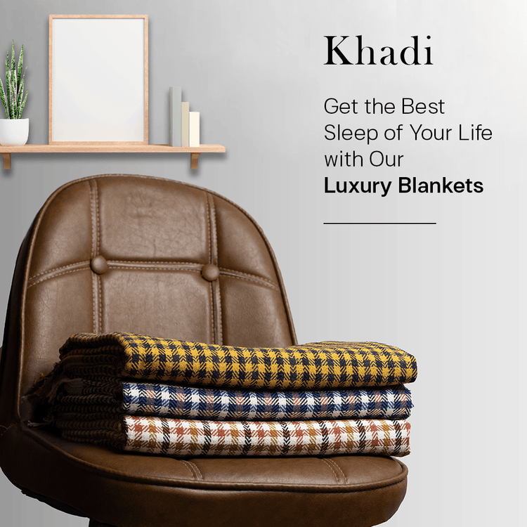 Khadi Blanket | All Season Blanket | Premium blanket - Khadi Sadan