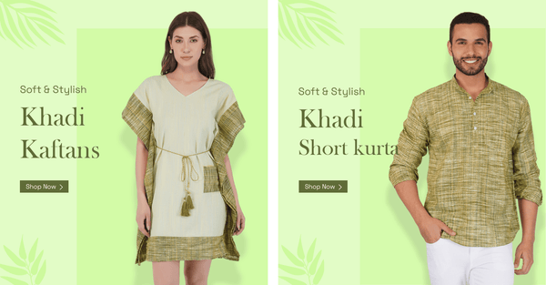 Khadi Kaftans For Women | Khadi Kurti | Khadi Joggers