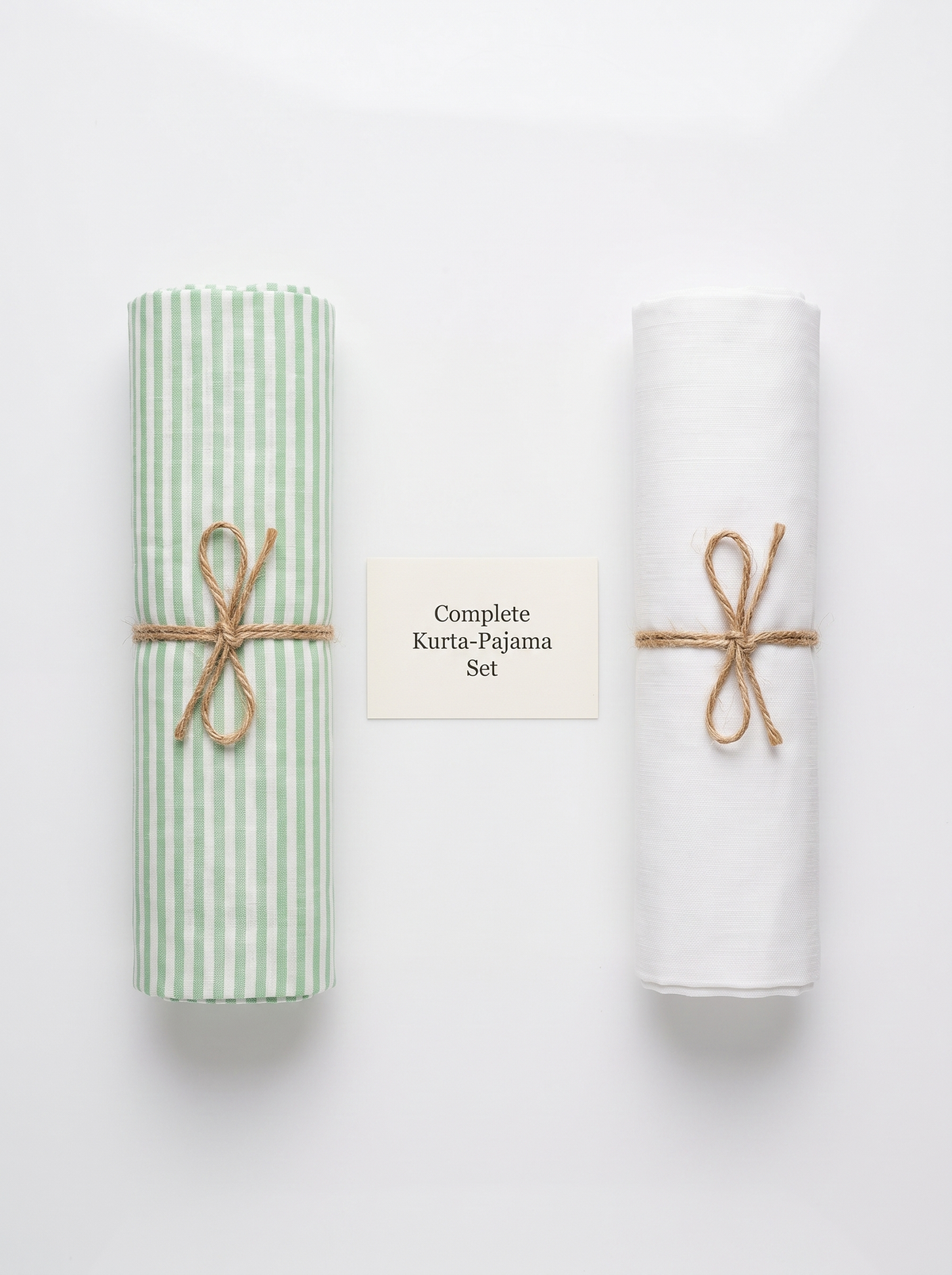 Natural Cotton Khadi Fabric Combo Set- 5.5M