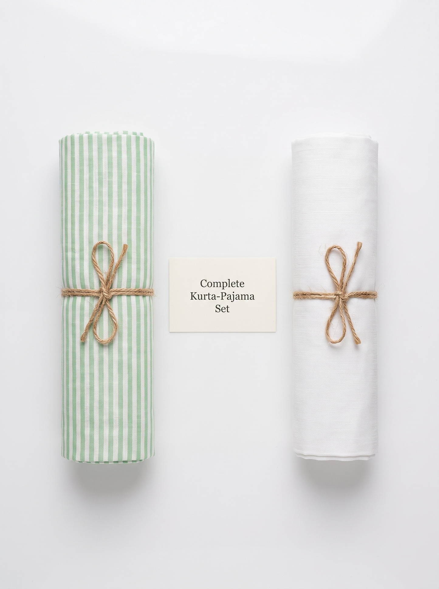 Natural Cotton Khadi Fabric Combo Set- 5.5M