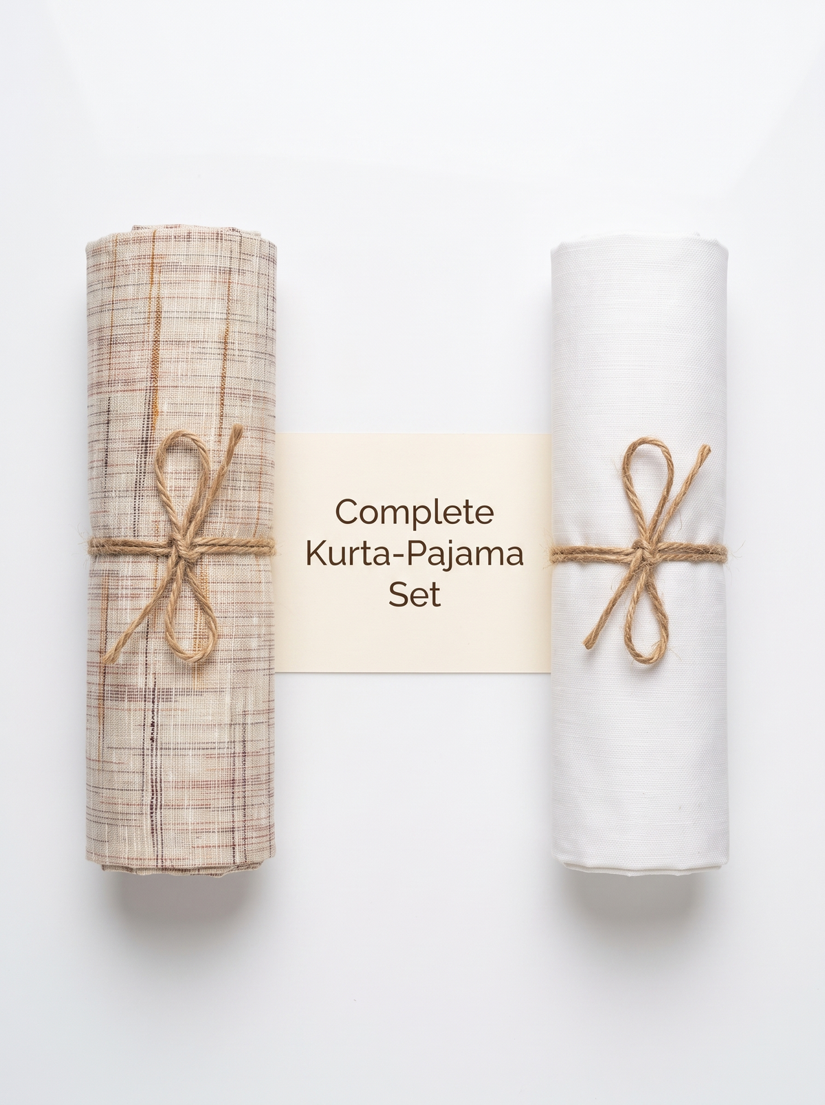 Pure Handwoven Khadi Fabric Combo Set- 5.5M