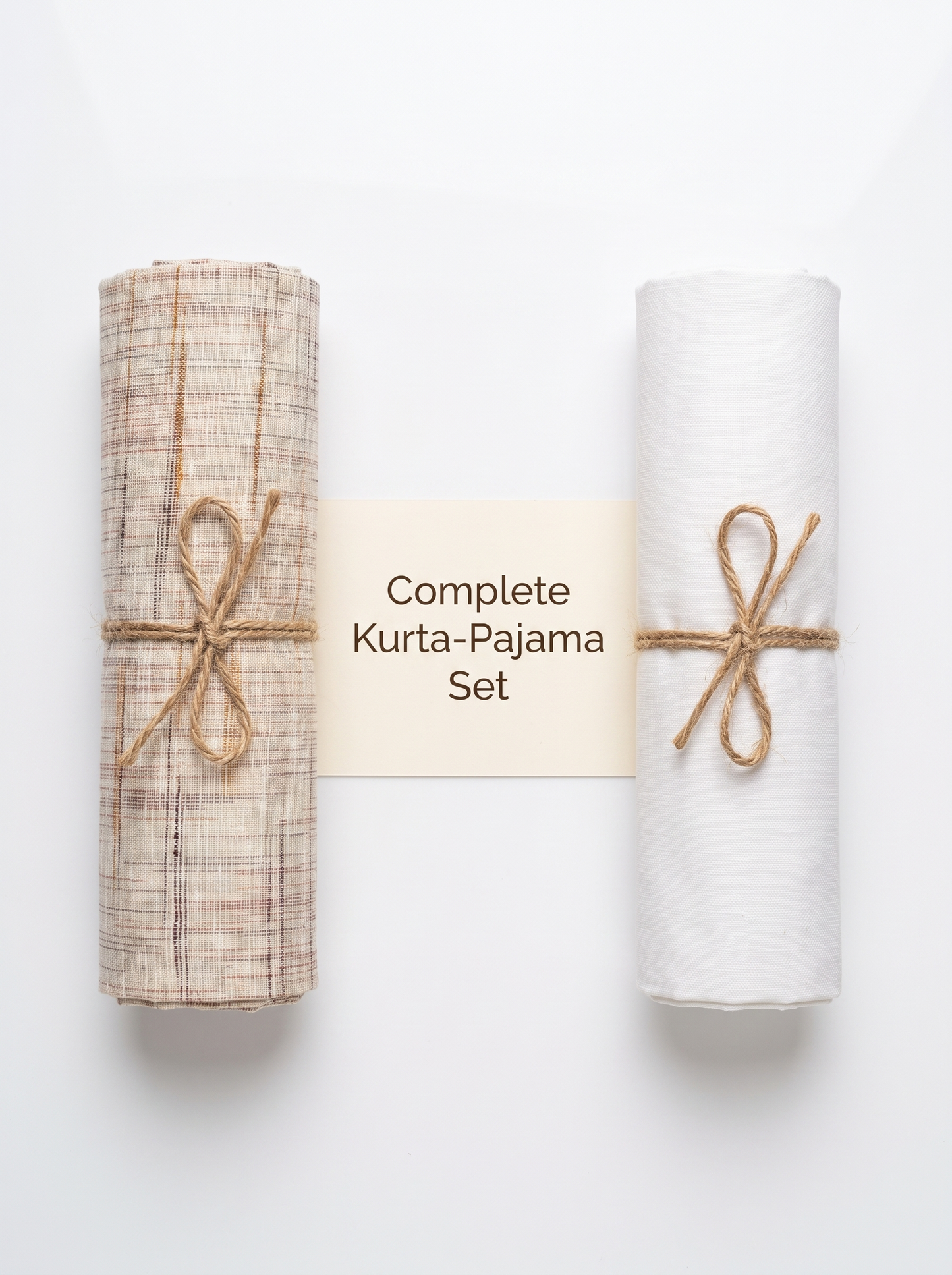 Pure Handwoven Khadi Fabric Combo Set- 5.5M