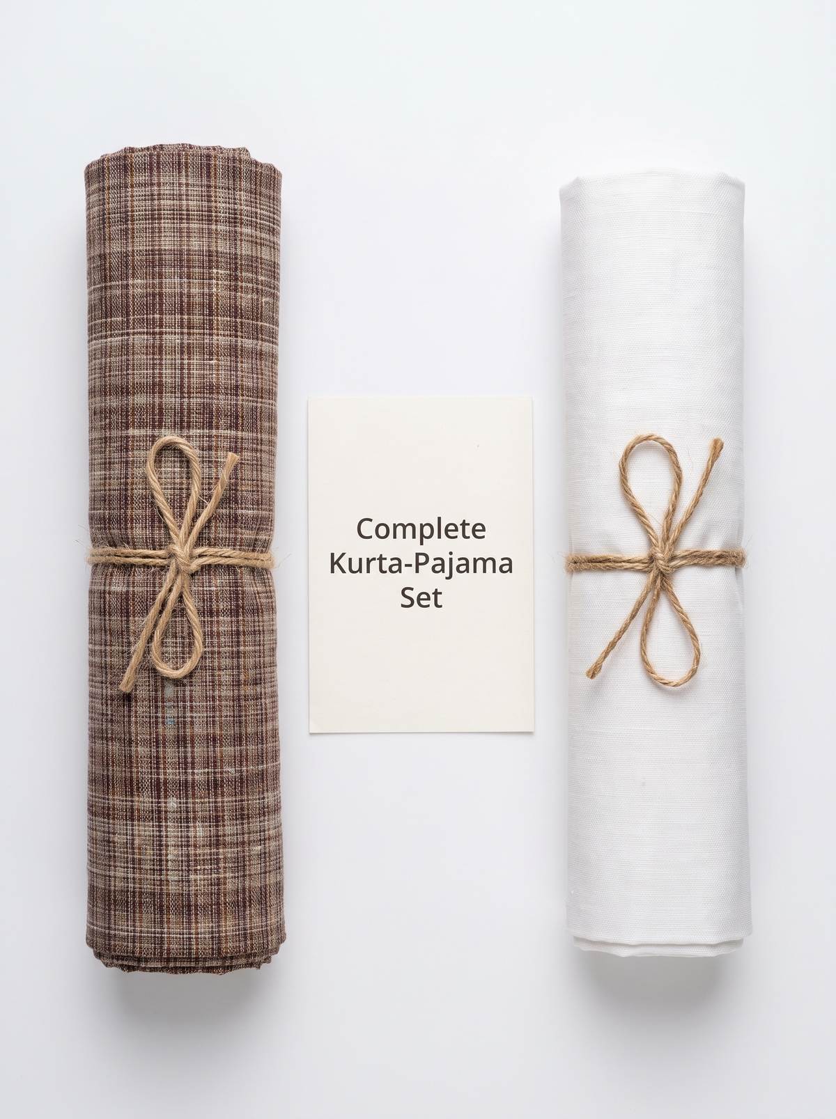 Natural Handwoven Khadi Fabric Combo Set- 5.5M