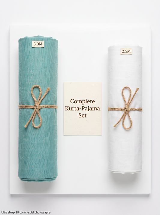 Ready-to-Stitch Khadi Fabric Combo Set- 5.5M