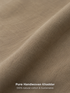 Plain Stone Beige Khaddar Cotton Fabric