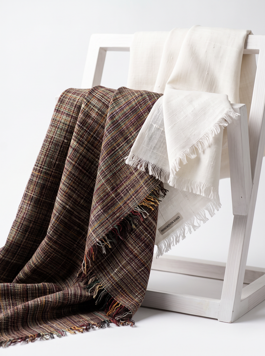 Natural Handwoven Khadi Fabric Combo Set- 5.5M