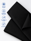 Authentic Pure Black Khaddar Cotton Fabric