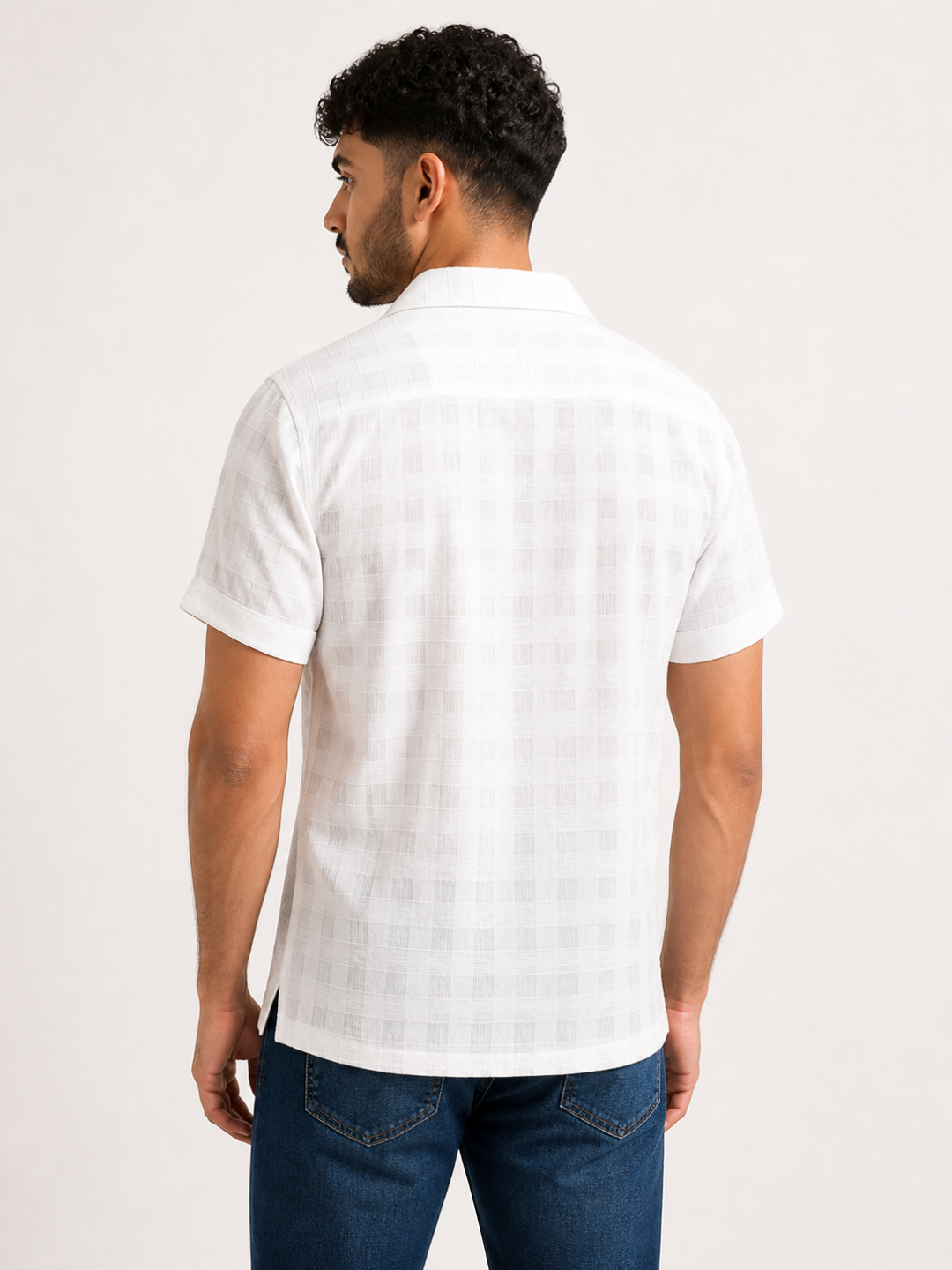 Khaddarvas Premium Woven Cuban Collar Polo Shirt