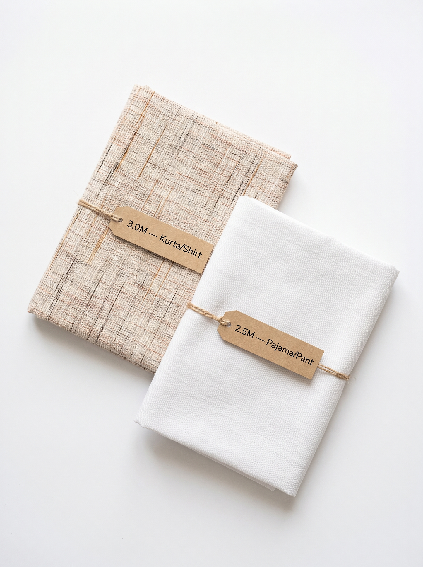 Pure Handwoven Khadi Fabric Combo Set- 5.5M
