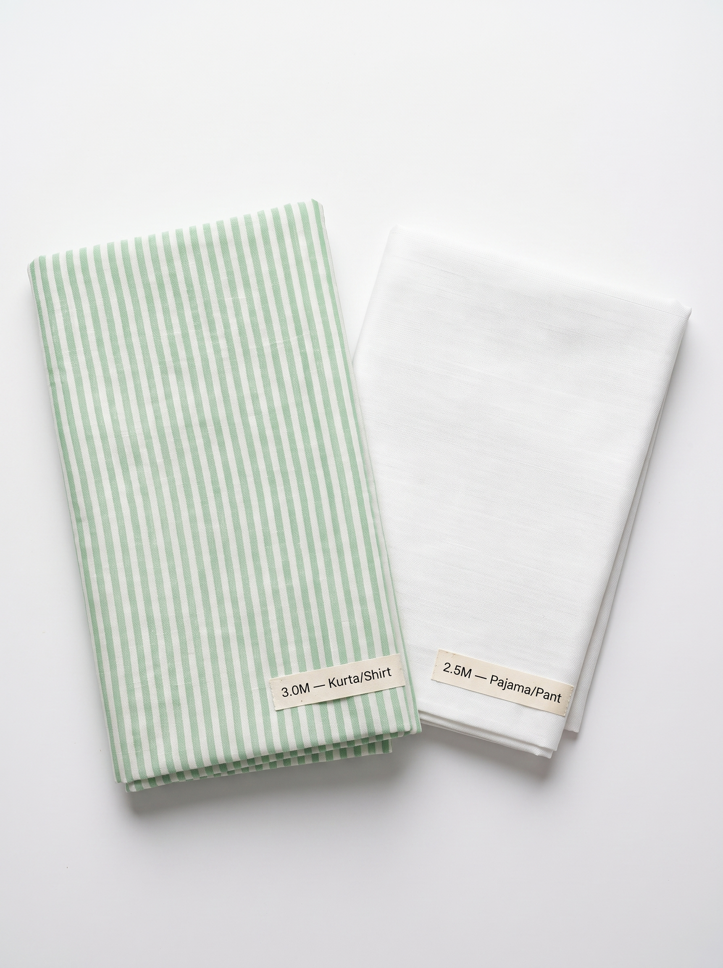 Natural Cotton Khadi Fabric Combo Set- 5.5M