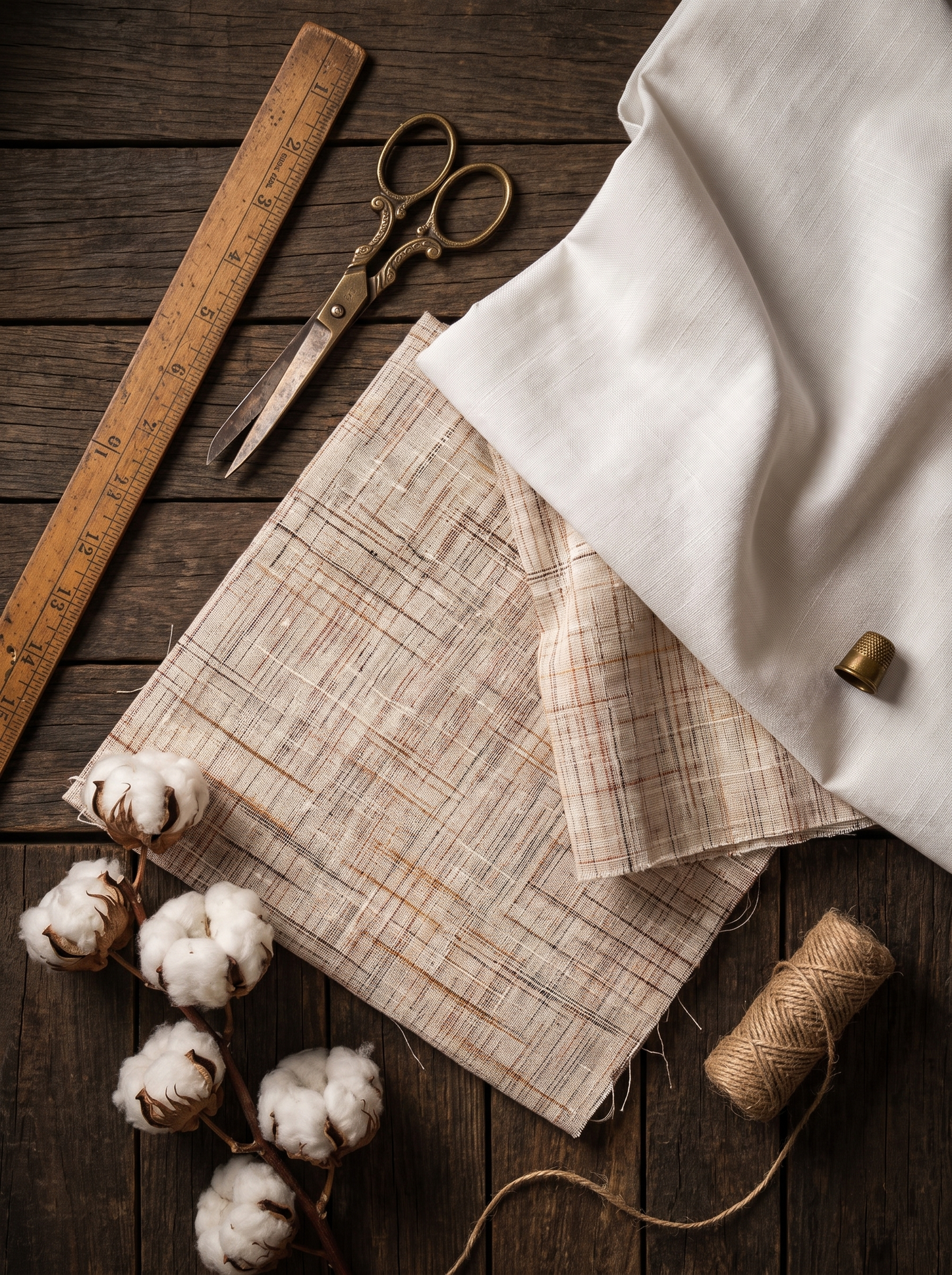 Pure Handwoven Khadi Fabric Combo Set- 5.5M