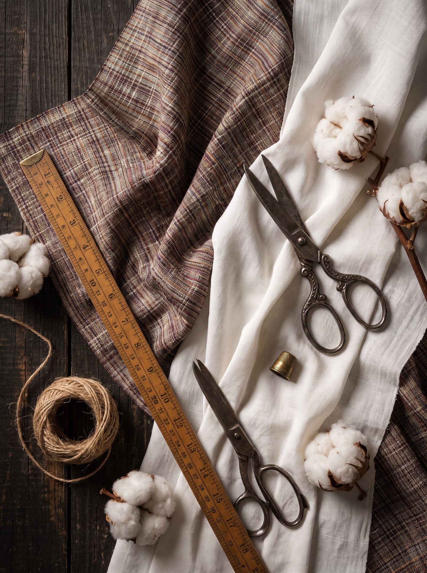 Natural Handwoven Khadi Fabric Combo Set- 5.5M