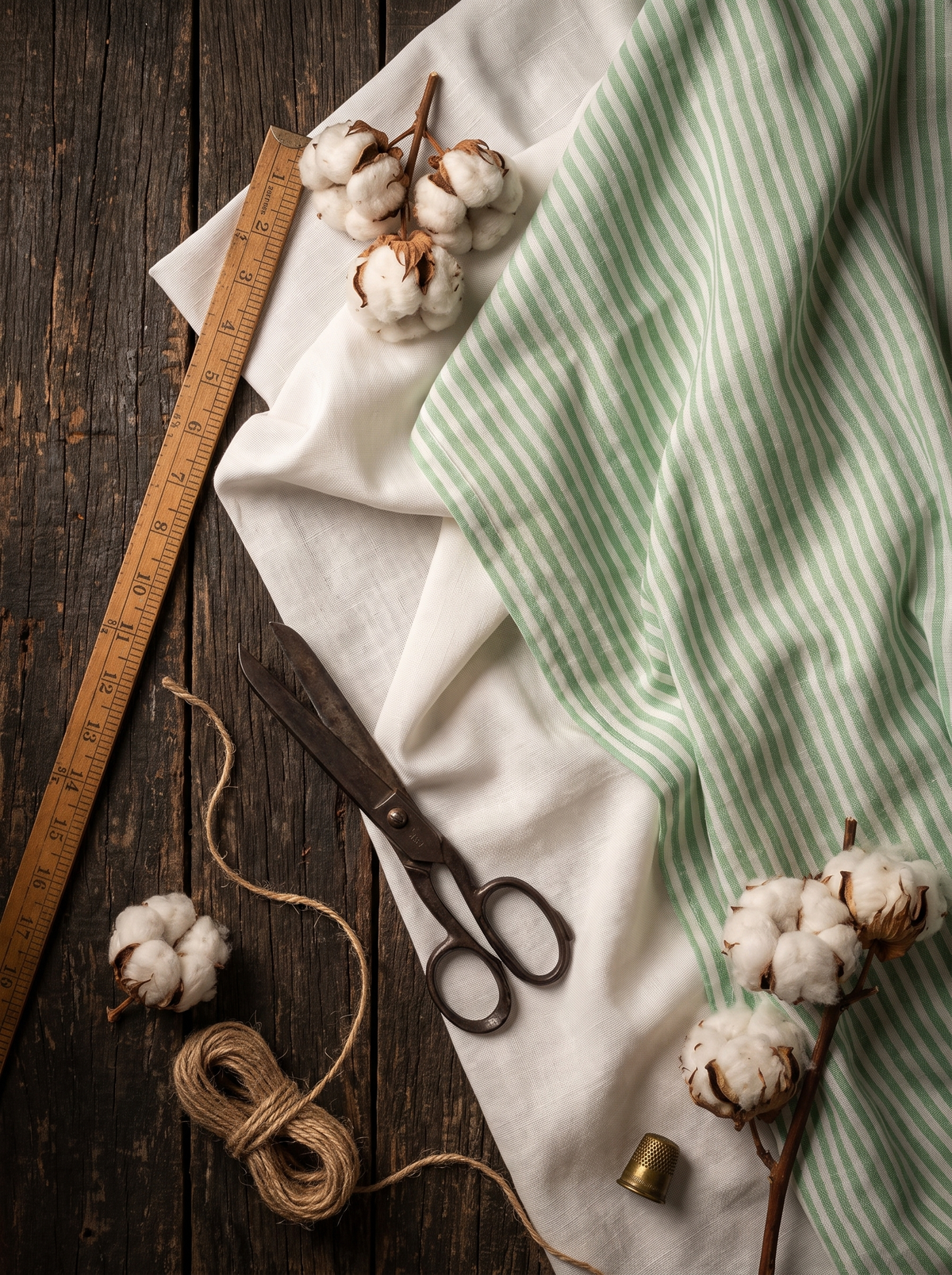 Natural Cotton Khadi Fabric Combo Set- 5.5M