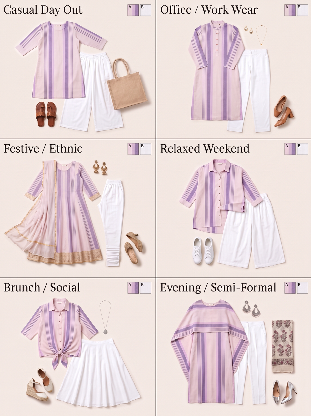Everyday Khadi Fabric Combo - 4.5M