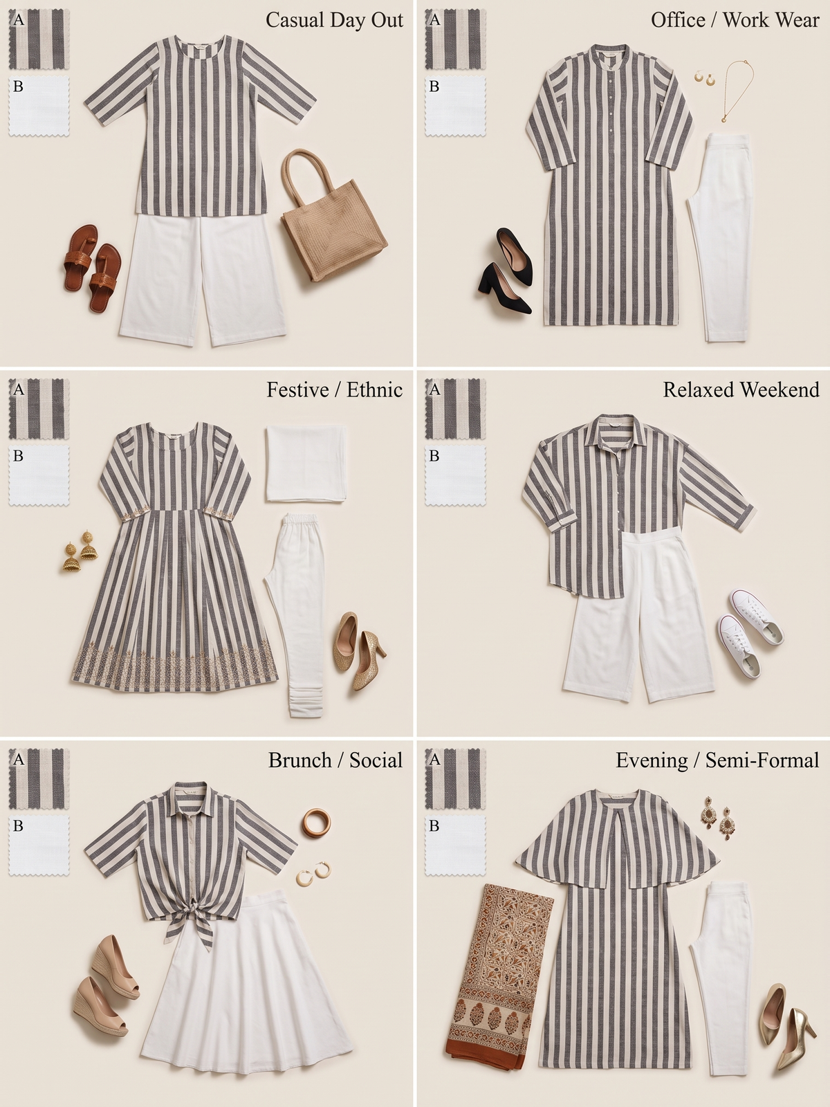 Artisan-Crafted Khadi Combo - 4.8M