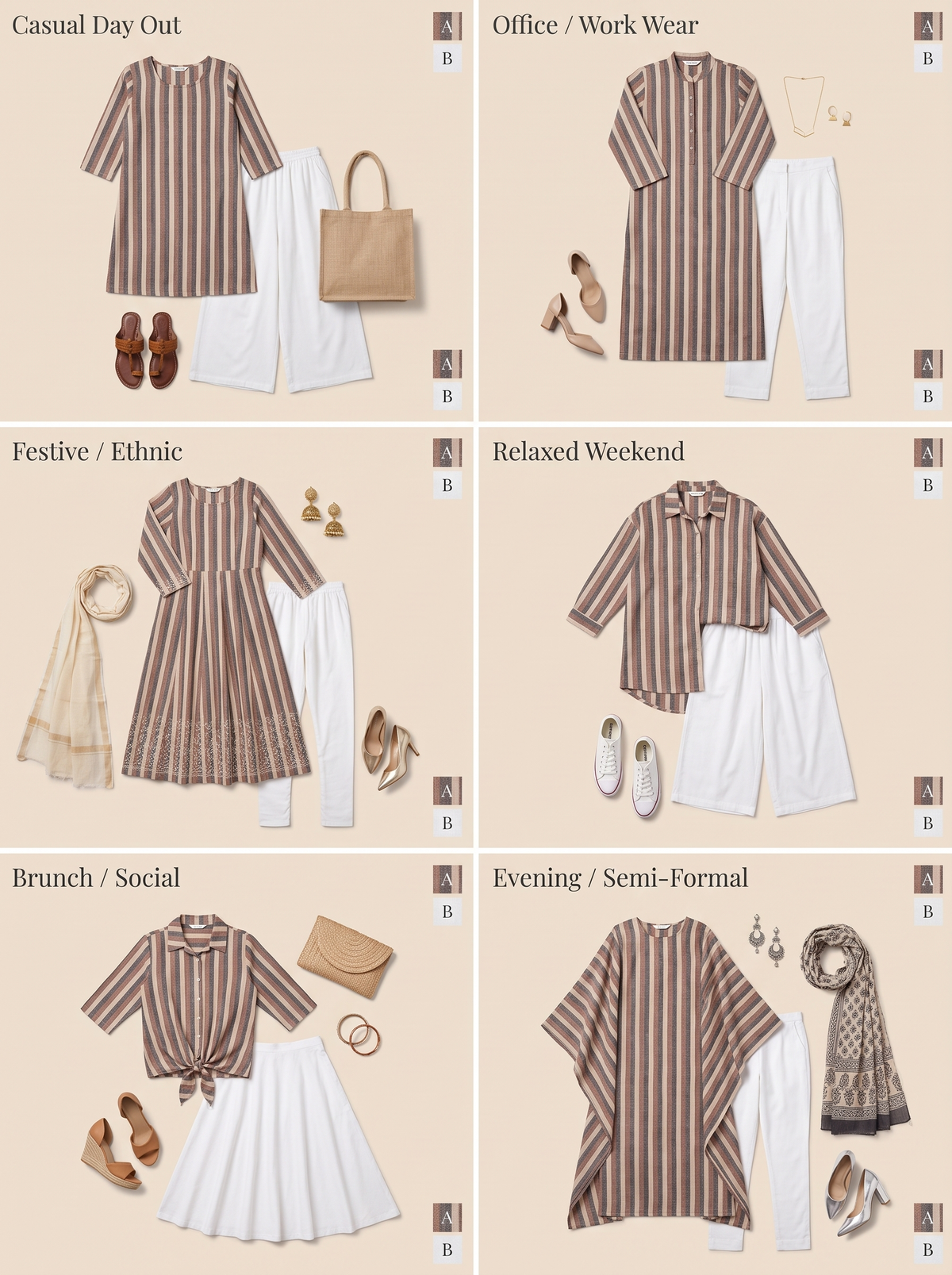 Essential Khadi Fabric Combo - 4.5M