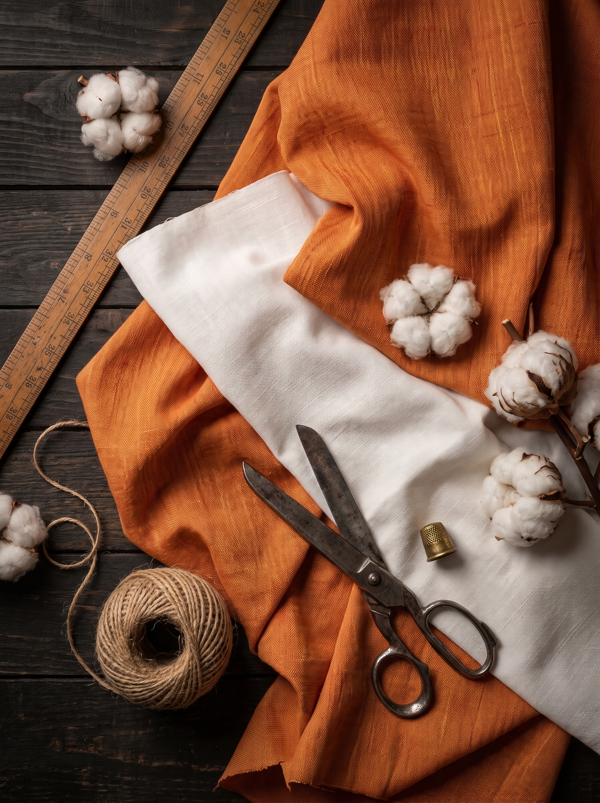 Pure Cotton Khadi Fabric Combo Set- 5.5M