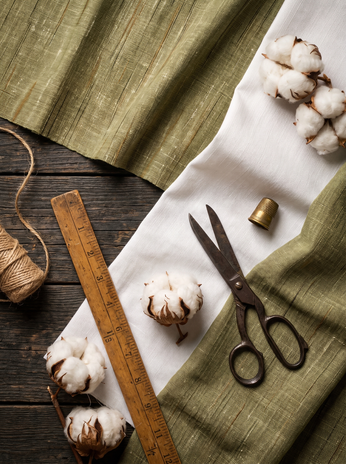Natural Khadi Fabric Combo Set- 5.5M