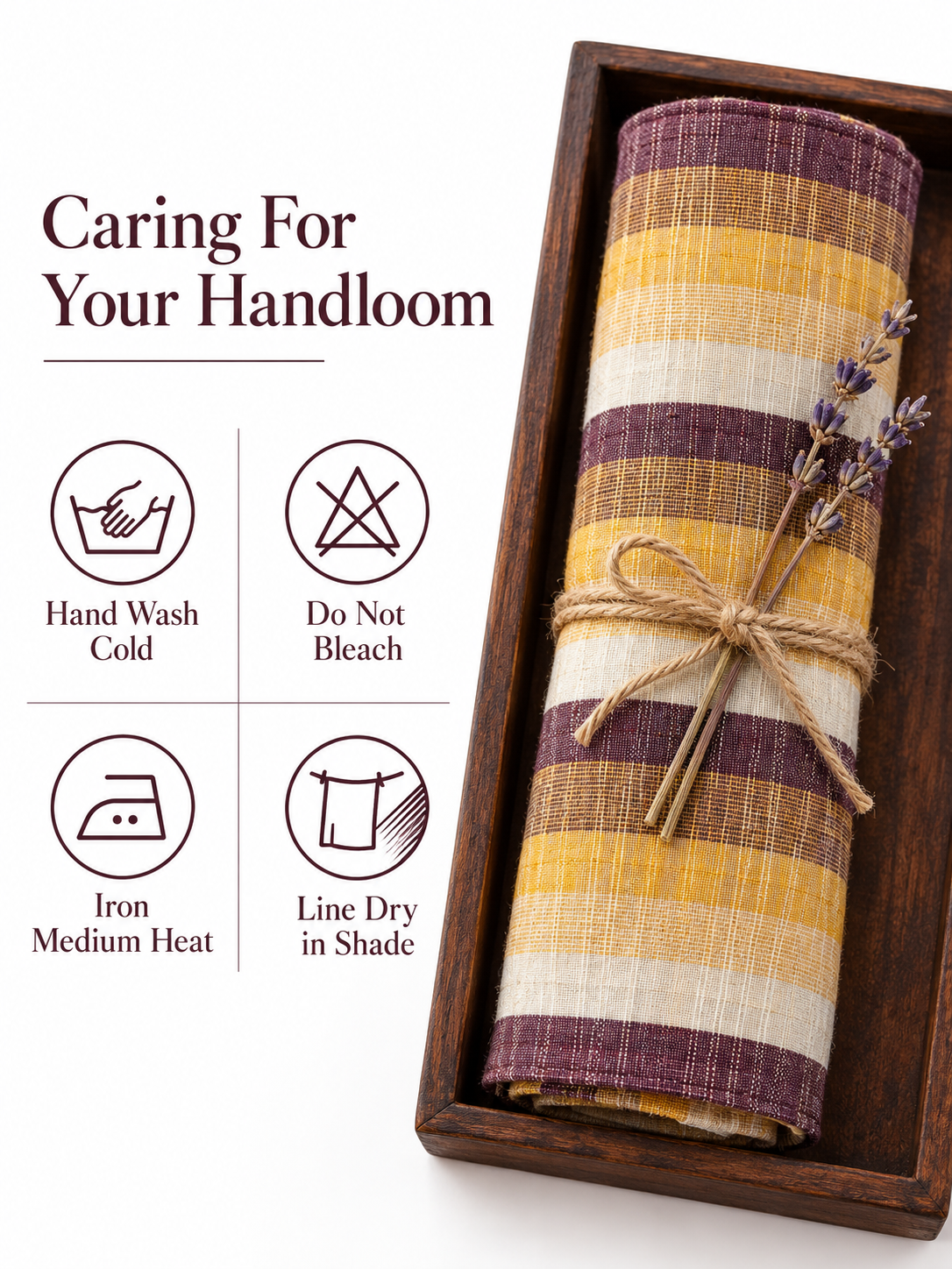 Premium Striped Khadi Handloom Fabric