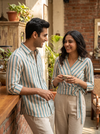 Classic Striped Khadi Cotton Fabric