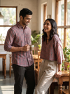 Natural Handloom Khadi Stripe Fabric