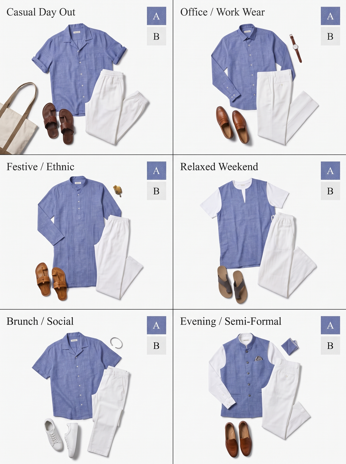 Versatile Khadi Fabric Combo - 4.5M