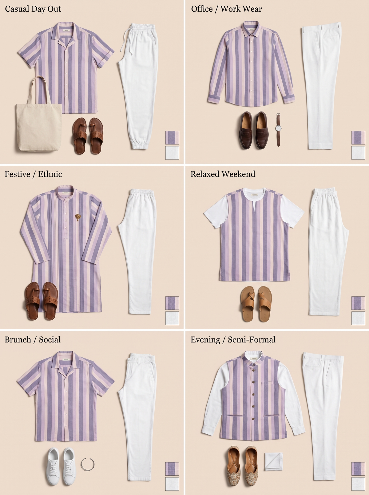 Everyday Khadi Fabric Combo - 4.5M