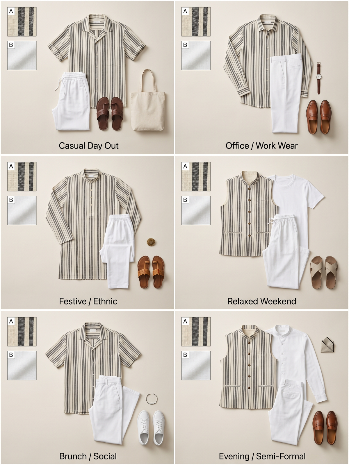 Artisan-Crafted Khadi Combo - 4.8M