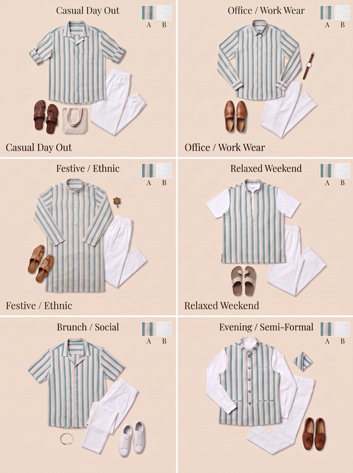 Classic Cotton Khadi Combo - 4.5M