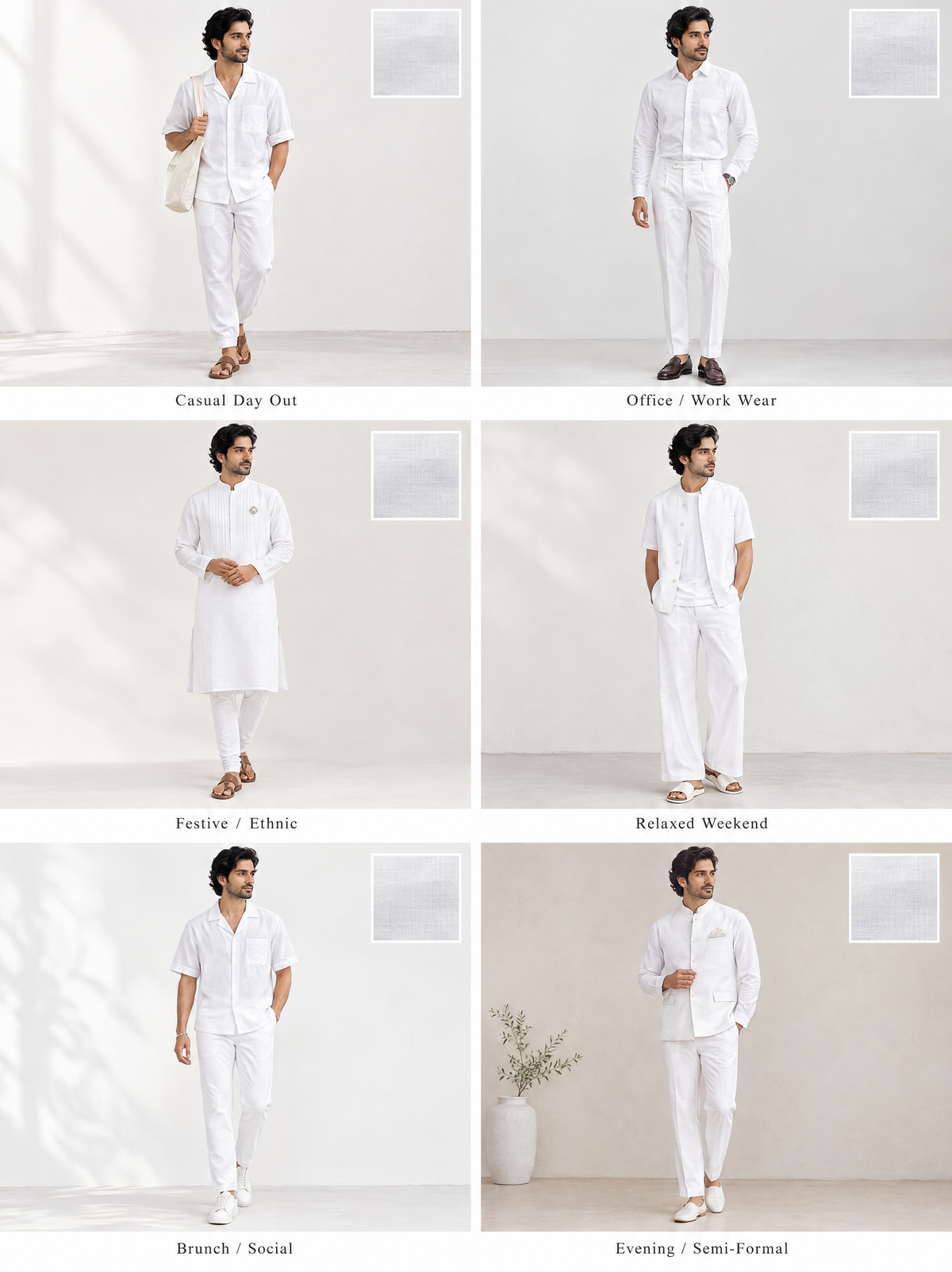 Classic Khadi Fabric Combo - 3.25M | Combo - 169