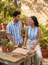 Elegant Striped Khadi Handloom Fabric