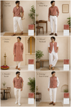 Designer Handwoven Khadi Fabric Combo Set- 5.5M