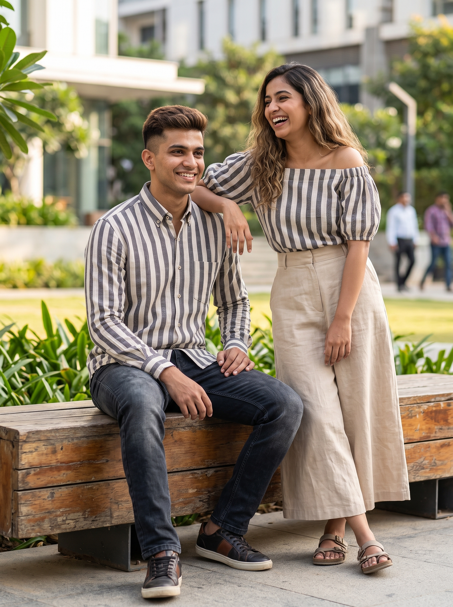 Fine Weave Khadi Stripe Cotton
