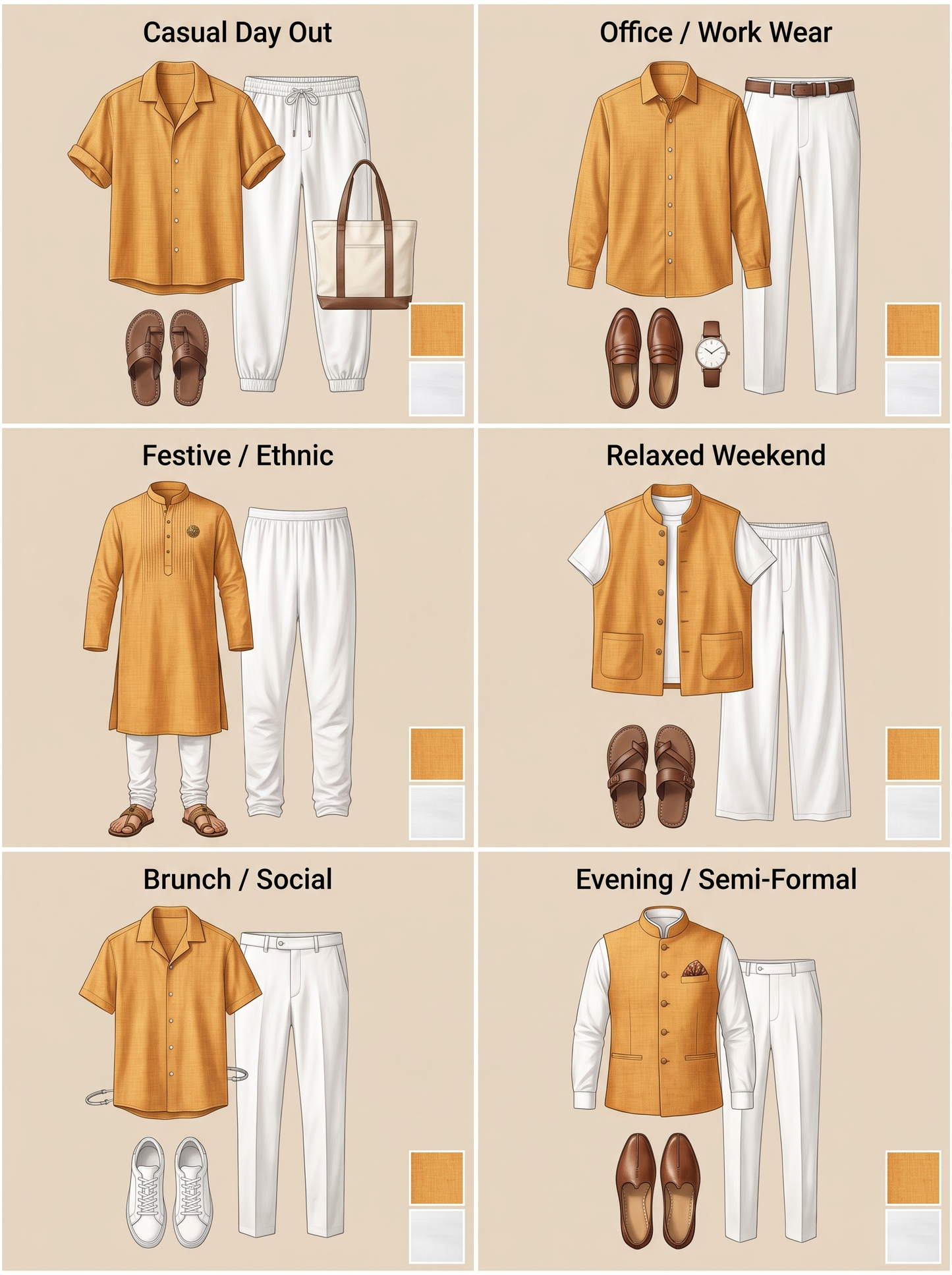 Luxury Khadi Fabric Combo Set- 5.5M