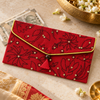 Example of cash placed inside a Mangalam Patra shagun envelope
