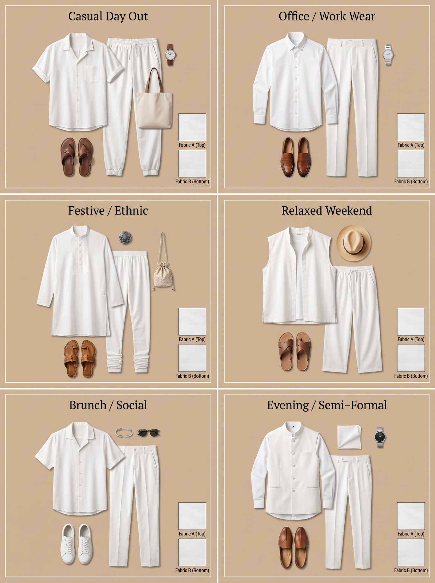 Versatile Khadi Fabric Combo Set- 5.5M