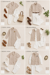 Premium Handwoven Khadi Fabric Combo Set- 5.5M