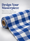 Authentic Blue Checked Khaddar Cotton Fabric