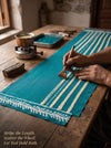 Sea Green Ripple Stripe Batik  | 3-Piece Unstitched Suit Set
