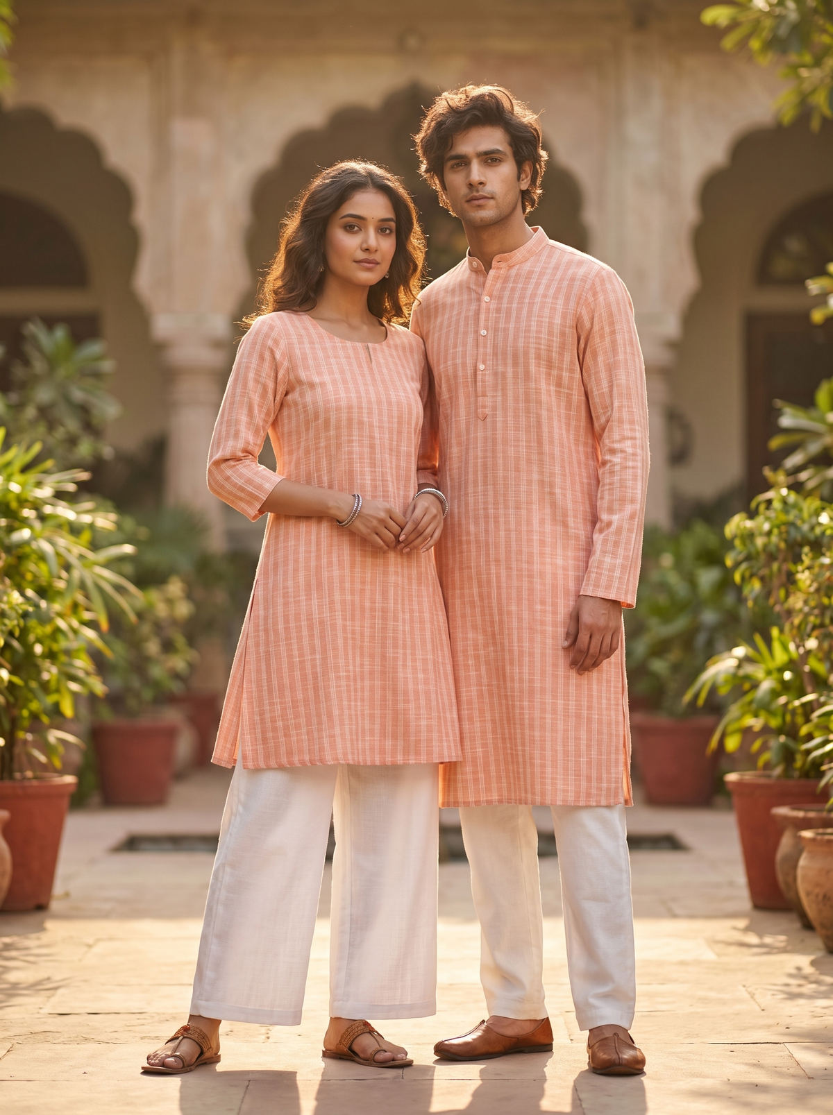 Classic Cotton Khadi Fabric Combo Set- 5.5M