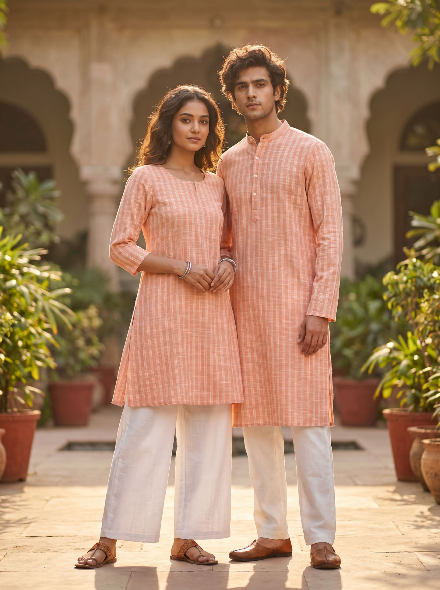 Classic Cotton Khadi Fabric Combo Set- 5.5M
