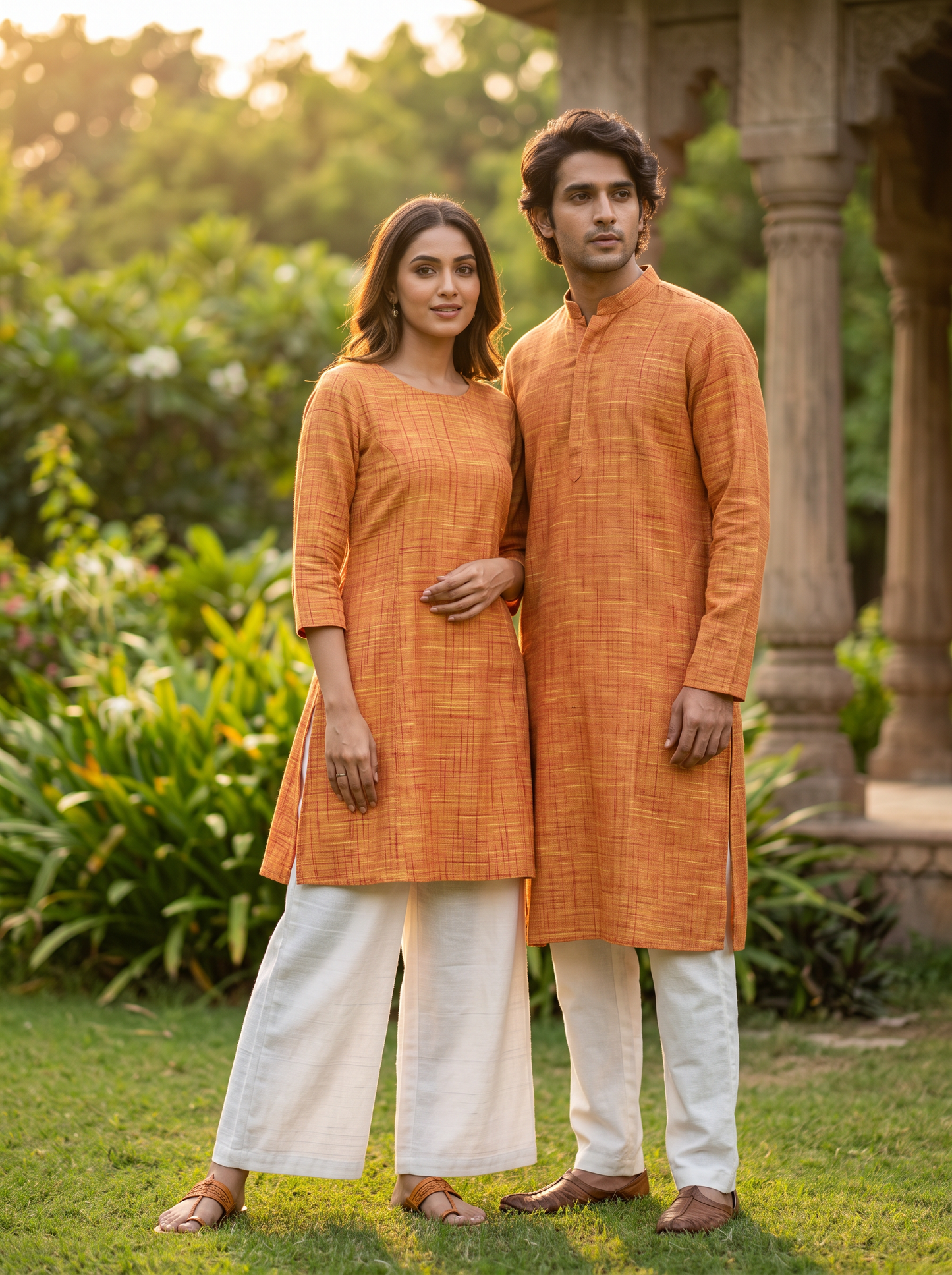 Pure Cotton Khadi Fabric Combo Set- 5.5M