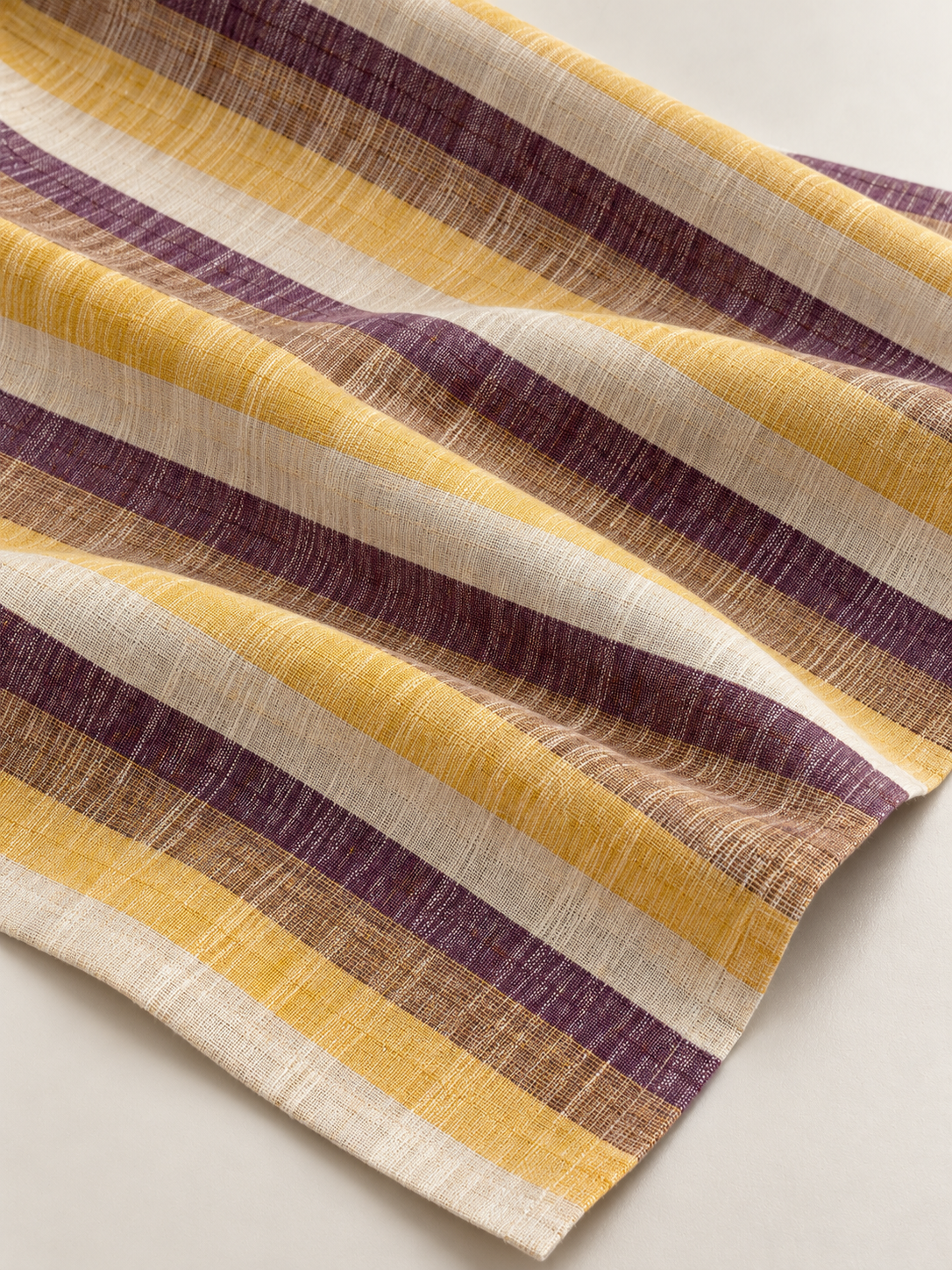 Premium Striped Khadi Handloom Fabric