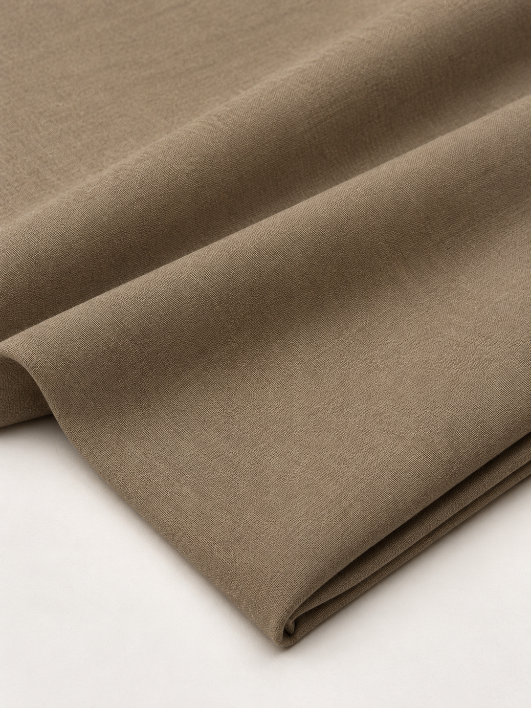 Plain Stone Beige Khaddar Cotton Fabric