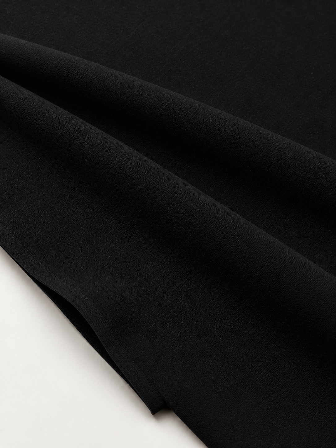 Authentic Pure Black Khaddar Cotton Fabric