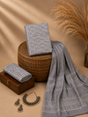 Grey Batik Abstract Motif | 3-Piece Unstitched Suit Set